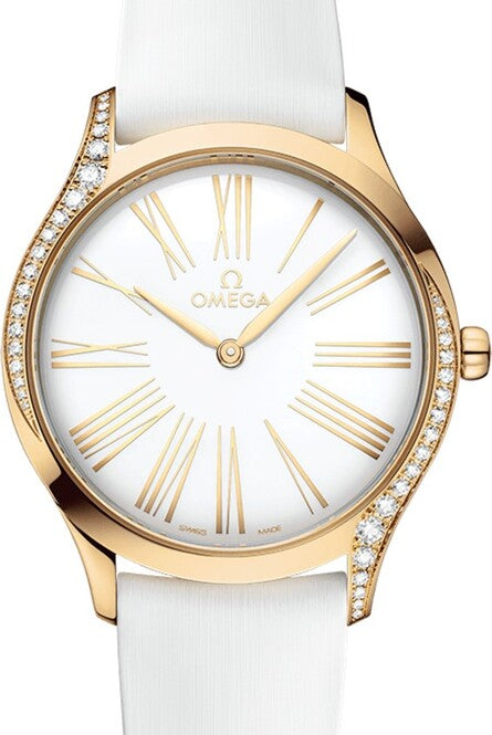 Omega De Ville Trésor 36 mm Żółte Zloto Biały
