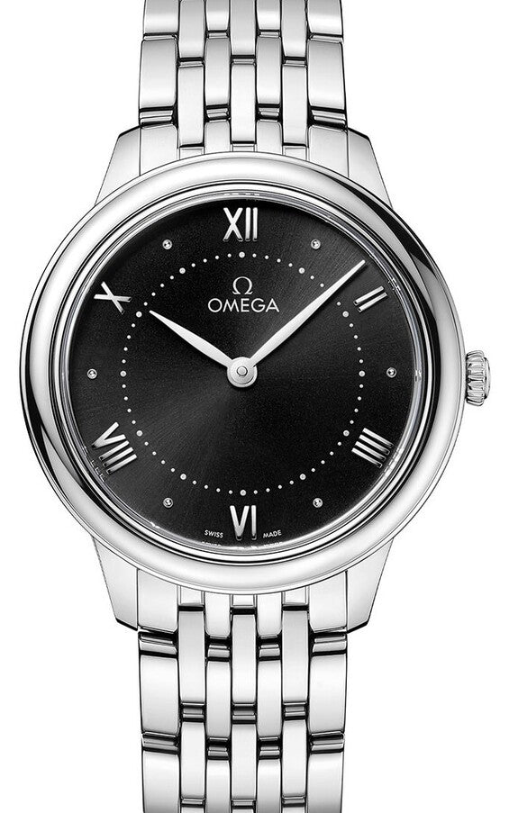 Omega De Ville Prestige 30 mm Stal Czarny