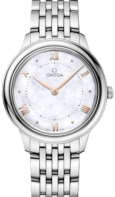 Omega De Ville Prestige 34 mm Stal Masa perlowa