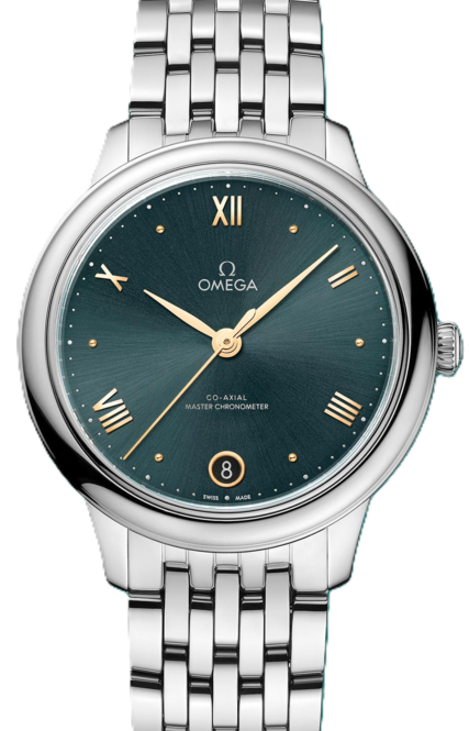Omega De Ville Prestige 34 mm Stal Zielony