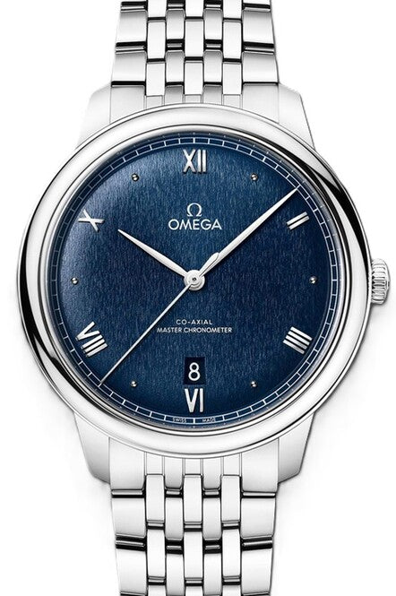 Omega De Ville Prestige 40 mm Stal Niebieski