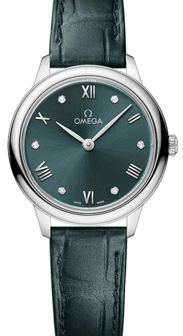Omega De Ville Prestige 27.5 mm Stal Zielony