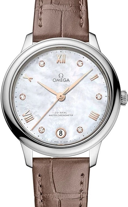 Omega De Ville Co-Axial 34 mm Stal Masa perlowa