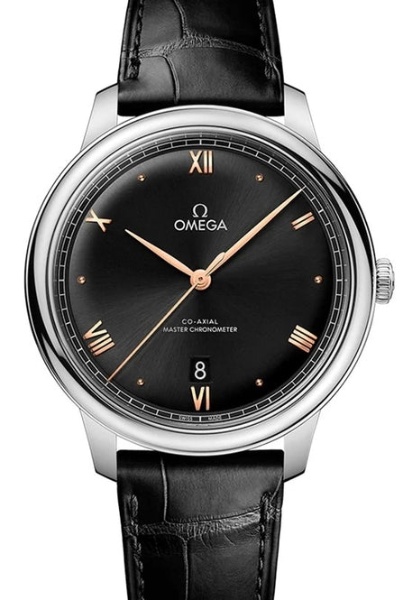 Omega De Ville Co-Axial 40 mm Stal Czarny