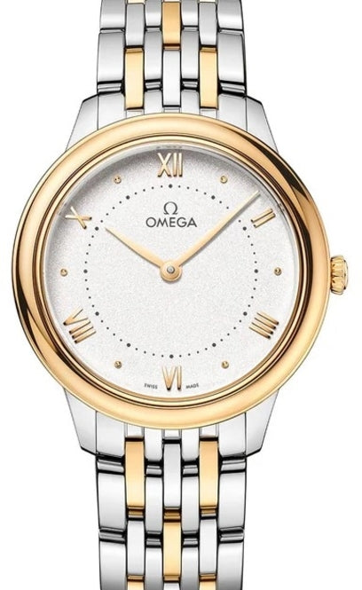 Omega De Ville Prestige 30 mm Zloto/Stal Srebrny