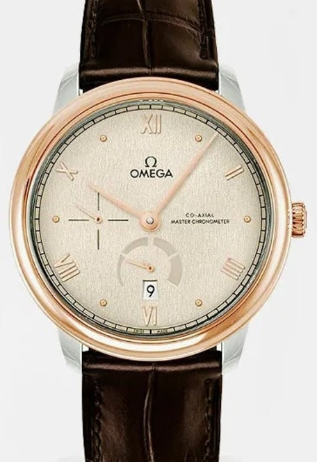 Omega De Ville Prestige 41 mm Zloto/Stal Niebieski