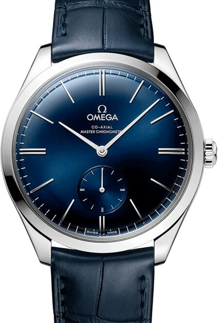 Omega De Ville Trésor 40 mm Stal Niebieski