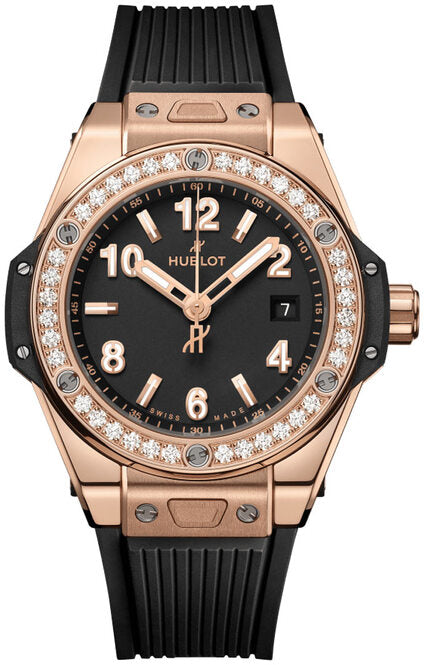 Hublot Big Bang Czarny 33 mm Złoto różowe