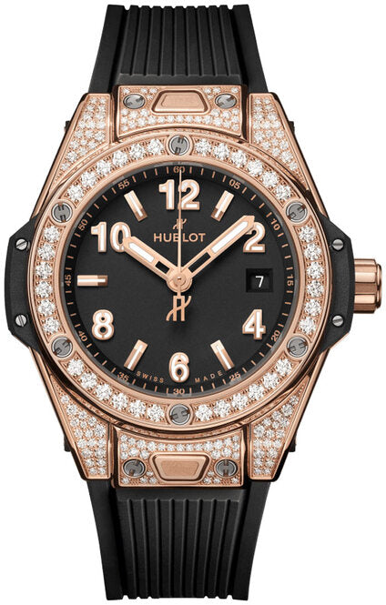Hublot Big Bang Czarny 33 mm Złoto różowe
