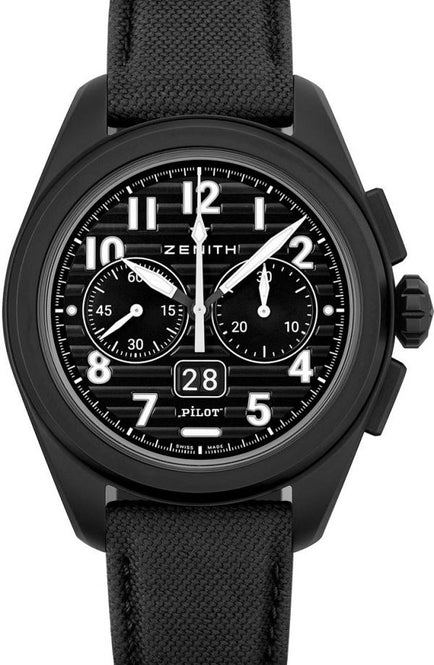 Zenith Pilot Czarny 40 mm Ceramika