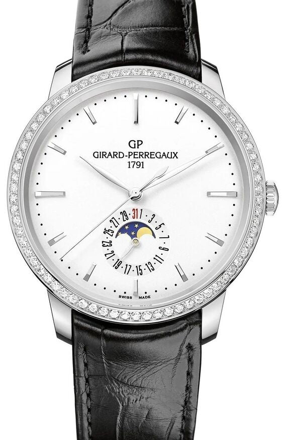 Girard Perregaux 1966 Biały 40 mm Stal