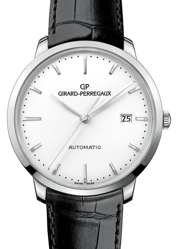 Girard Perregaux 1966 Srebrny 40 mm Stal