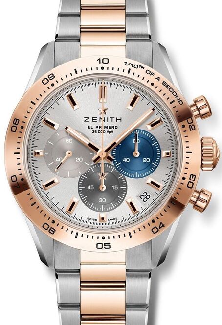 Zenith Chronomaster Sport Srebrny 41 mm Stal