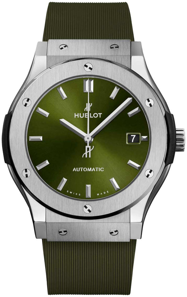 Hublot Classic Fusion Zielony 45mm Tytan