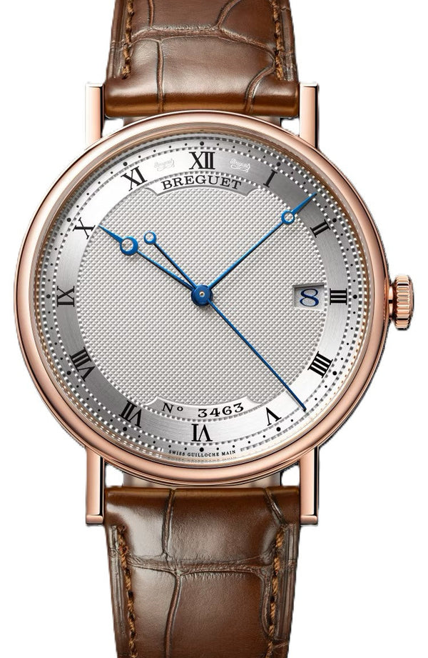 Breguet Classique Srebrny 38 mm Zloto rozowe