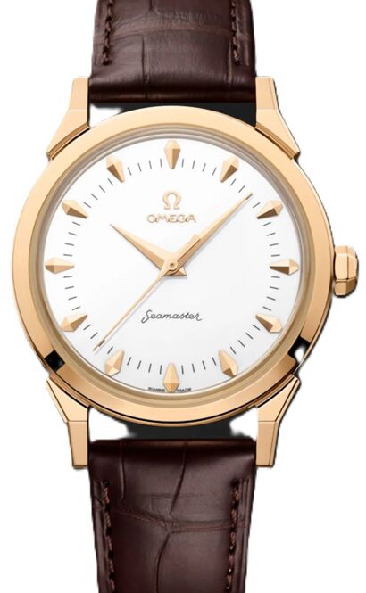 Omega Seamaster 37 mm Żółte Zloto Biały