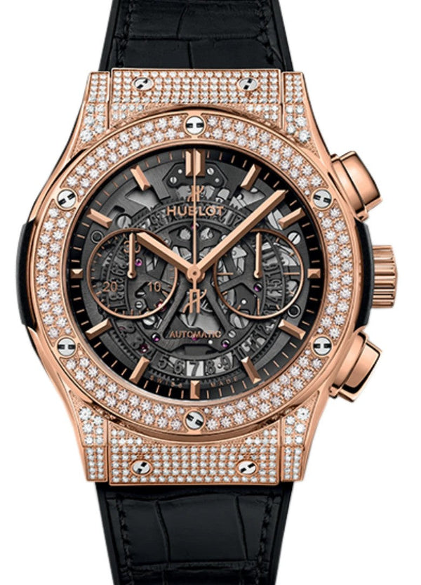 Hublot Classic Fusion Szkieletowany 45mm Złoto różowe