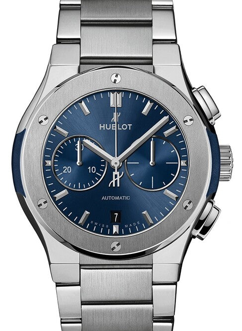 Hublot Classic Fusion Niebieski 42 mm Tytan