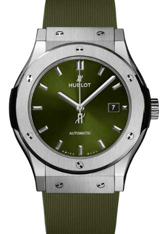 Hublot Classic Fusion Zielony 42mm Tytan