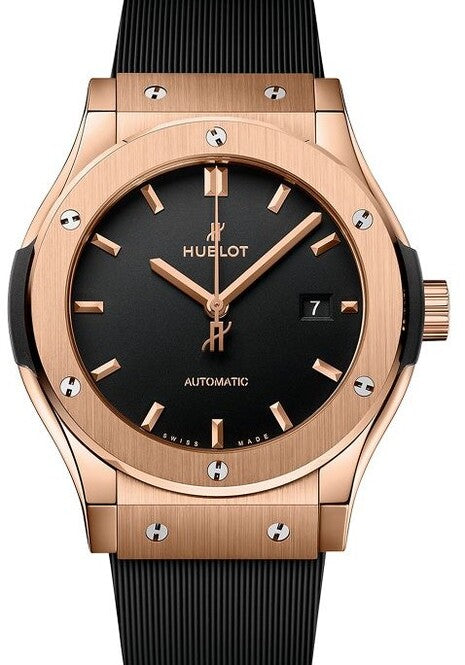 Hublot Classic Fusion Czarny 42 mm Złoto różowe