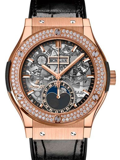 Hublot Classic Fusion Szkieletowany 42mm Złoto różowe