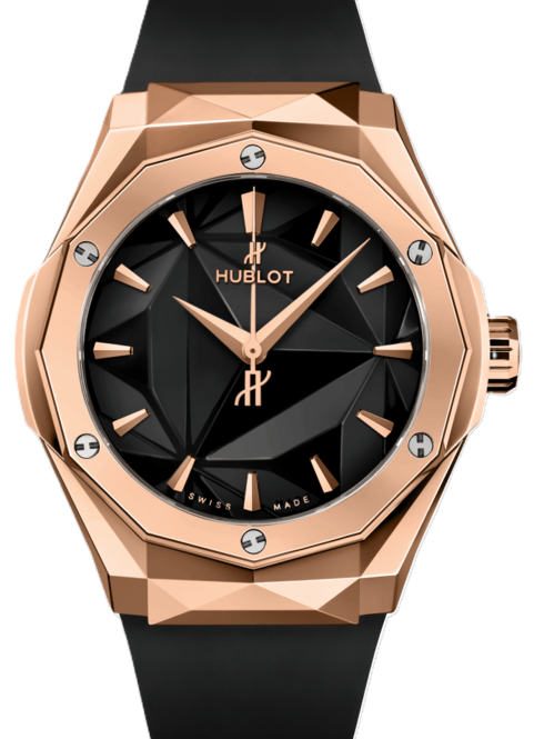 Hublot Classic Fusion Czarny 40 mm Złoto różowe