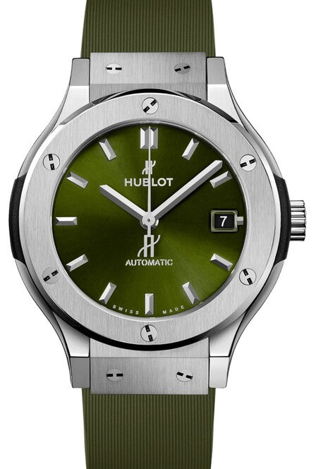 Hublot Classic Fusion Zielony 38 mm Tytan