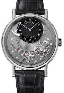 Breguet Tradition Czarny 40 mm Zloto biale