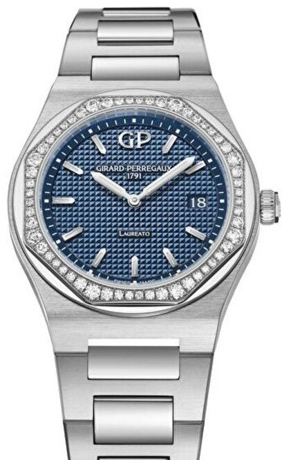 Girard Perregaux Laureato Niebieski 34 mm Stal