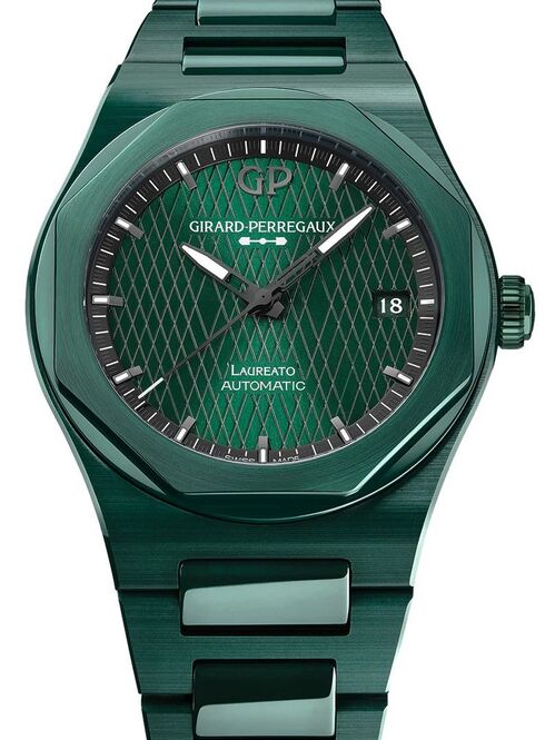 Girard Perregaux Laureato Zielony 38 mm Ceramika