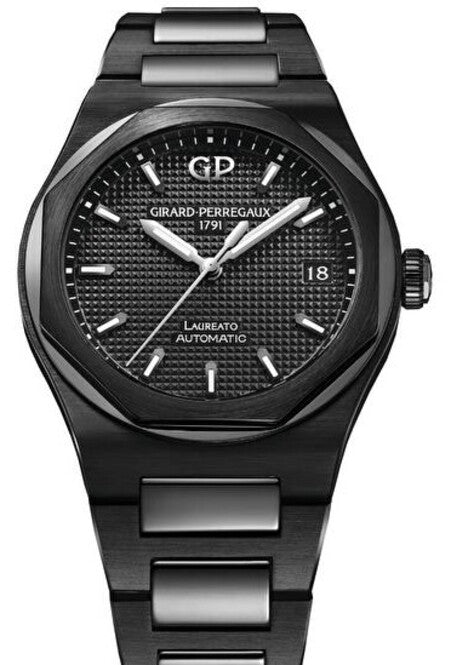 Girard Perregaux Laureato Czarny 38 mm Ceramika
