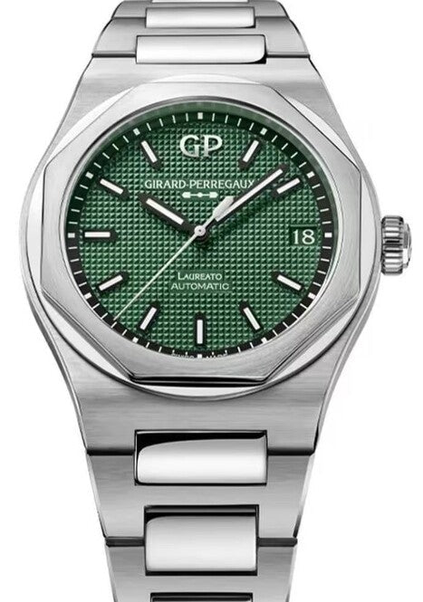 Girard Perregaux Laureato Zielony 42 mm Stal