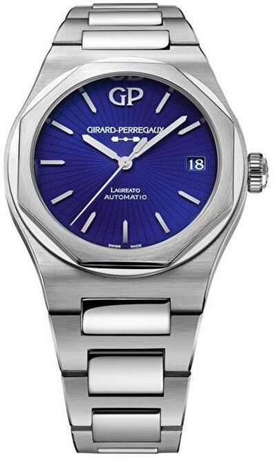 Girard Perregaux Laureato Niebieski 42 mm Stal