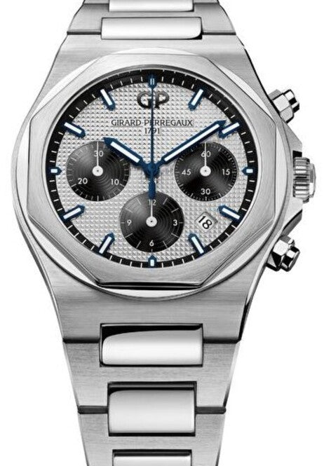 Girard Perregaux Laureato Srebrny 42 mm Stal