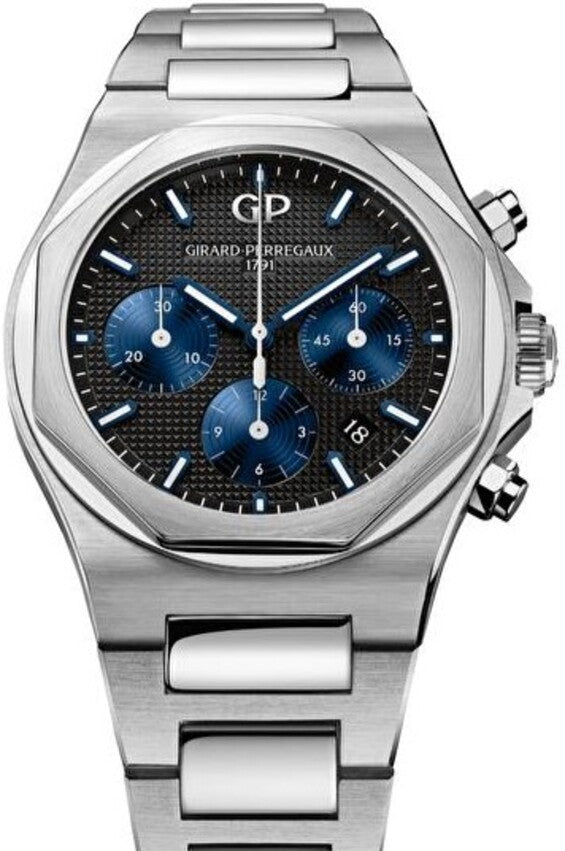 Girard Perregaux Laureato Czarny 42 mm Stal
