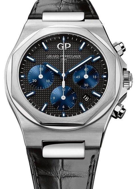 Girard Perregaux Laureato Czarny 42 mm Stal