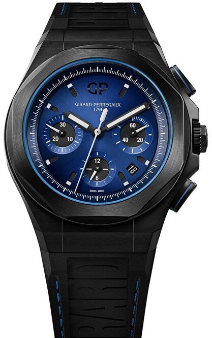 Girard Perregaux Laureato Niebieski 44 mm Tytan