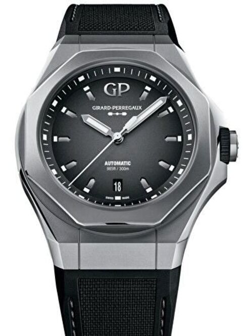 Girard Perregaux Laureato Szary 44 mm Tytan