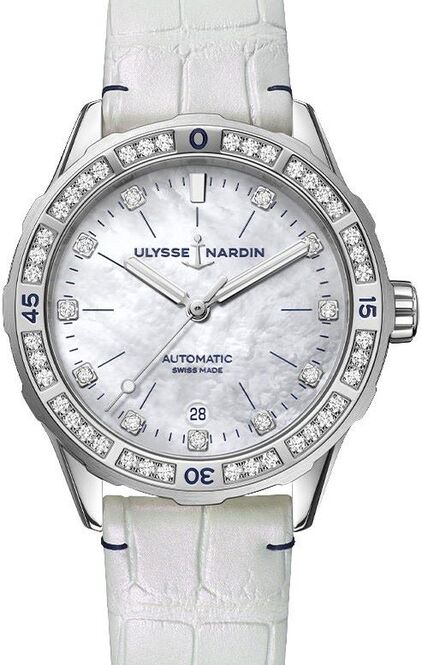 Ulysse Nardin Diver Masa perłowa 39 mm Stal