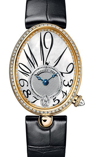 Breguet Reine de Naples Masa perlowa 36,5 x 28,45 mm Zloto rozowe