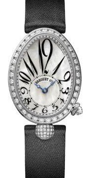 Breguet Reine de Naples Masa perlowa 33 x 24.95 mm Zloto biale