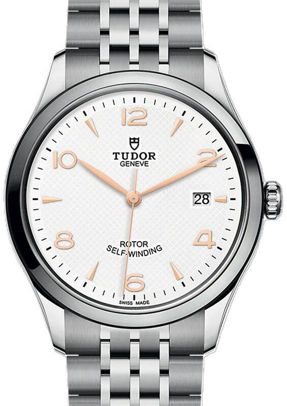 Tudor 1926 Biały 39 mm Stal