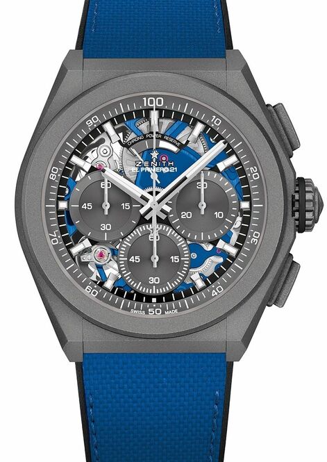 Zenith Defy El Primero Niebieski 44 mm Tytan