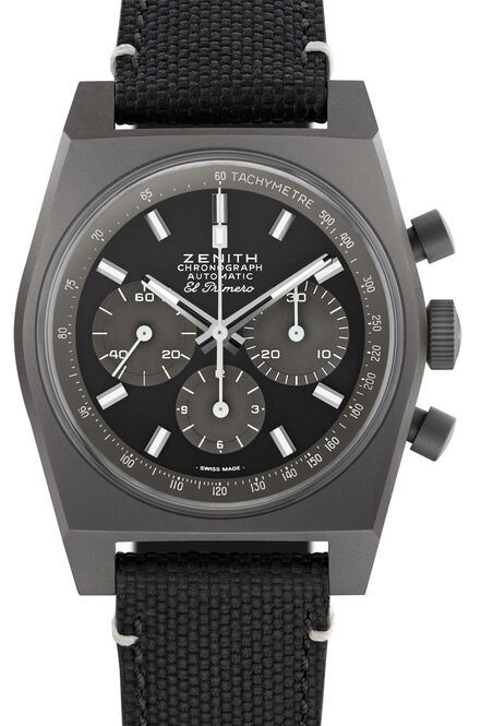 Zenith El Primero Chronomaster Czarny 37 mm Tytan