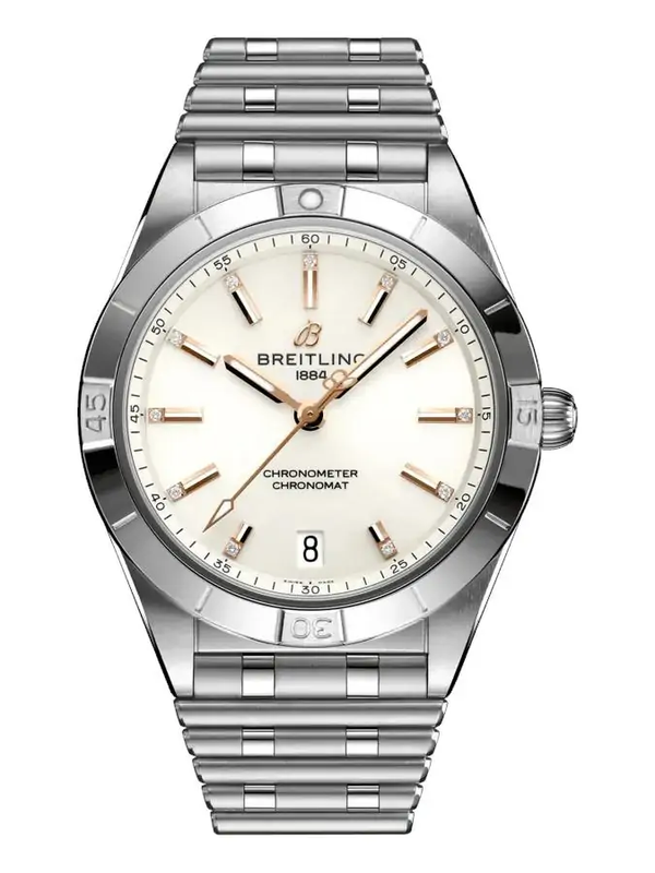 Breitling Chronomat Bialy 36mm Stal
