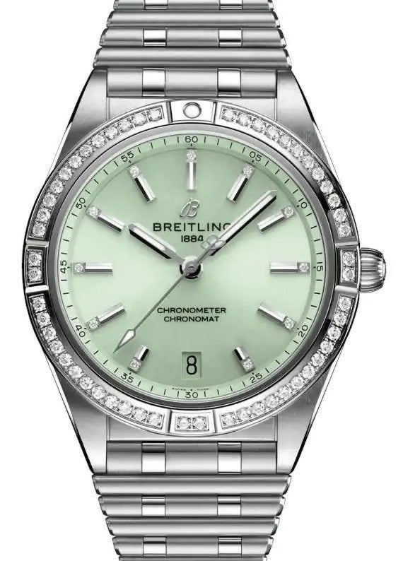 Breitling Chronomat Zielony 36mm Stal