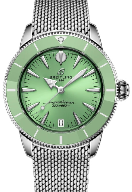 Breitling Superocean Heritage Zielony 36 mm Stal