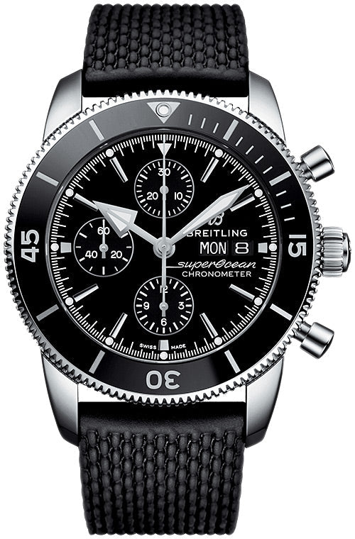 Breitling Superocean Heritage Czarny 44mm Stal