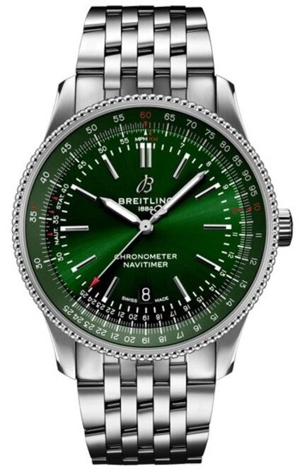 Breitling Navitimer Zielony 41mm Stal