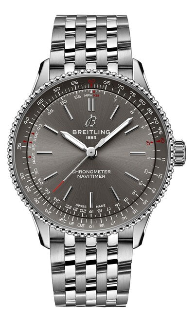 Breitling Navitimer Szary 36 mm Stal